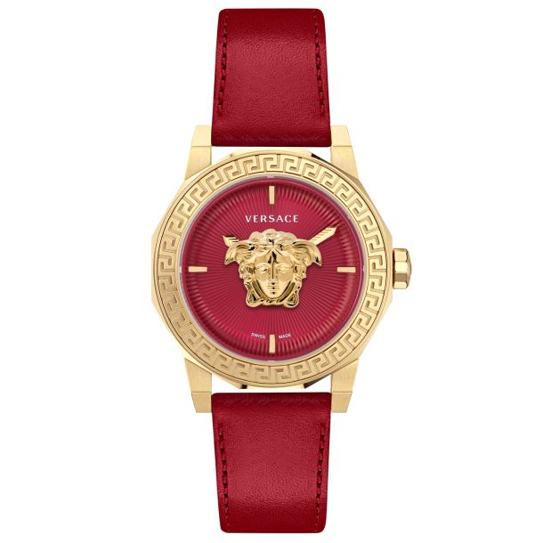 Versace red 2025 watch