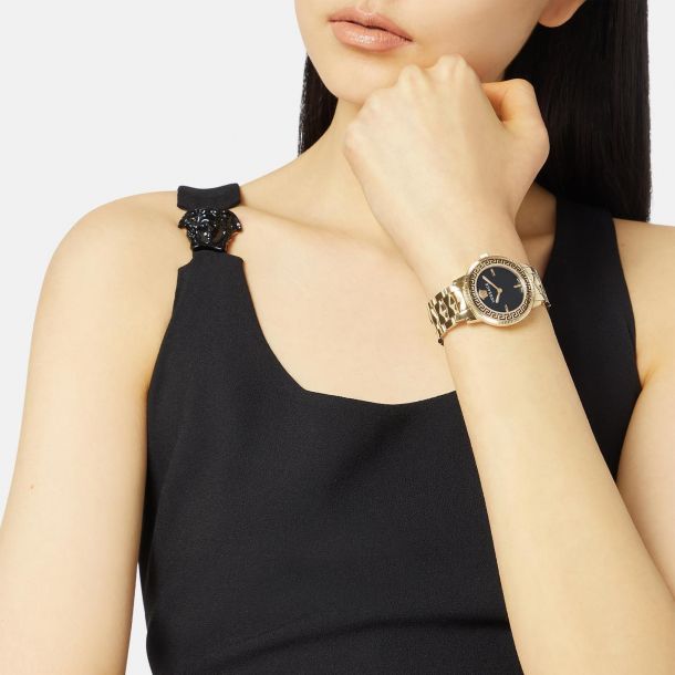 Versace V-Tribute 36mm watch Versace V-Tribute Silver Dial Two-Tone Bracelet Watch | 36mm  main image 4
