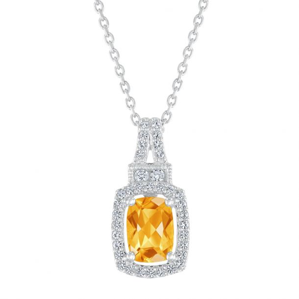 Vintage hotsell citrine necklace