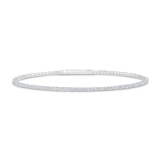 Flexible diamond outlet bangle bracelet