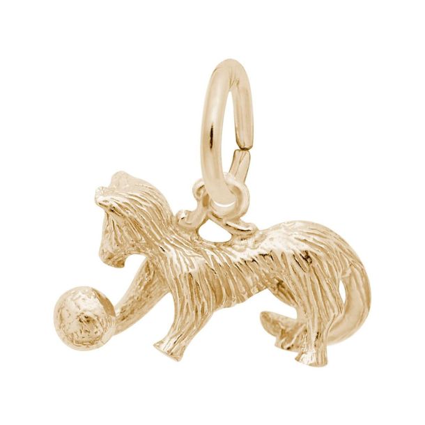 Gold cat charms for bracelets hotsell