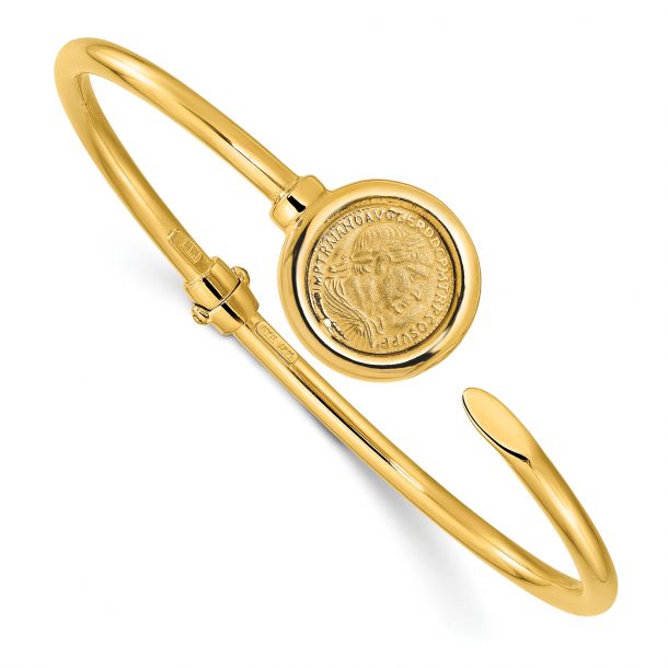 Coin sale bangle bracelet