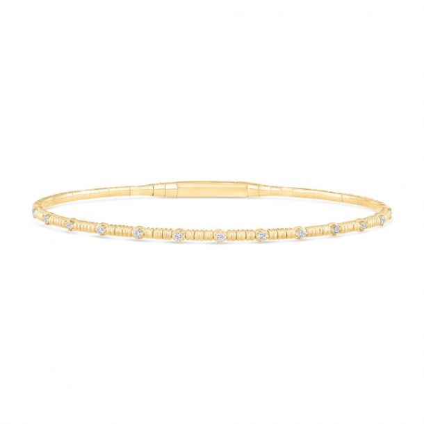 Flexible diamond online bangle bracelet