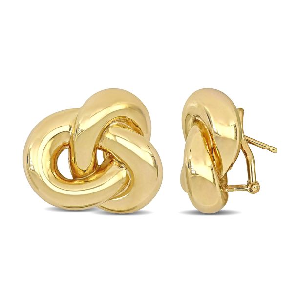 Omega back sales stud earrings