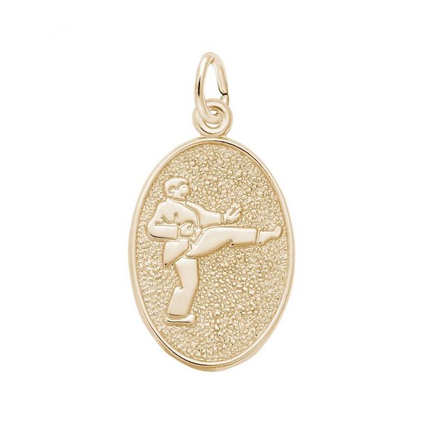 Yellow Gold Martial Arts Charm REEDS Jewelers