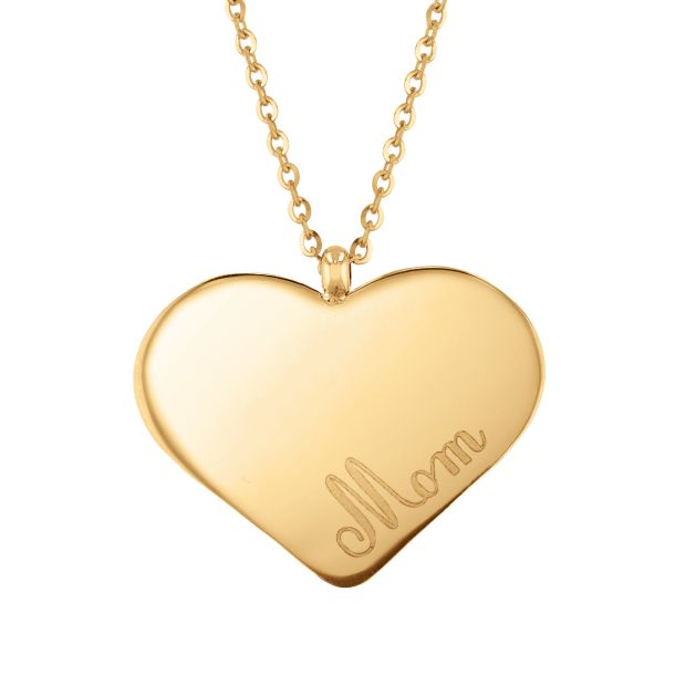 Mothers heart top necklace