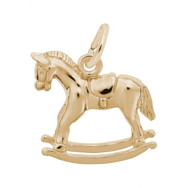 Yellow Gold Rocking Horse Charm REEDS Jewelers