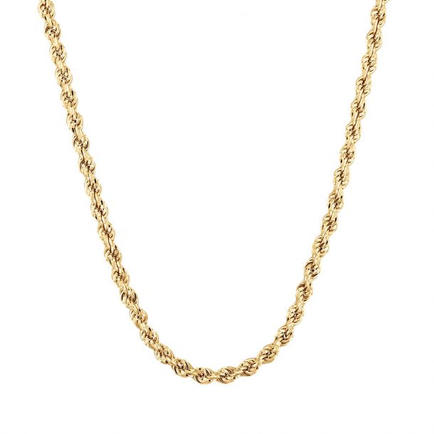 White gold rope sale chain 22 inch