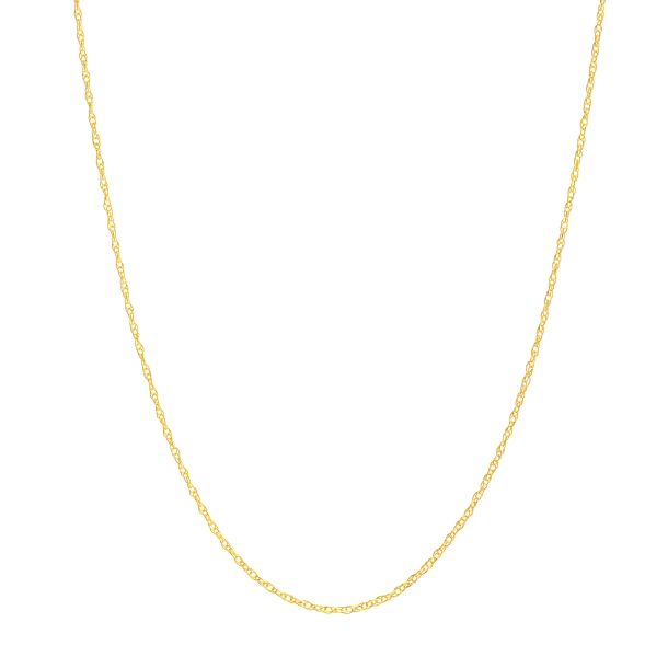 Yellow Gold Solid Cable Chain Necklace | .8mm | 18 Inches | REEDS Jewelers