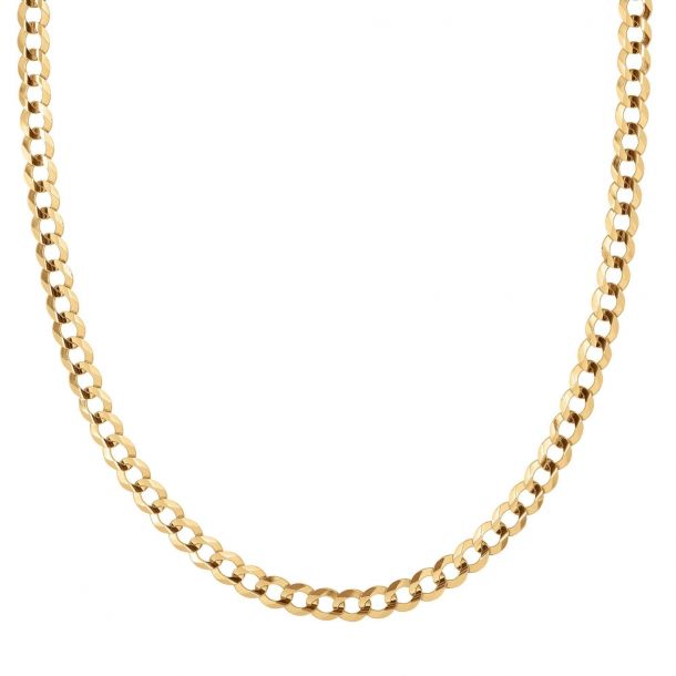 Mens white gold curb chain shop