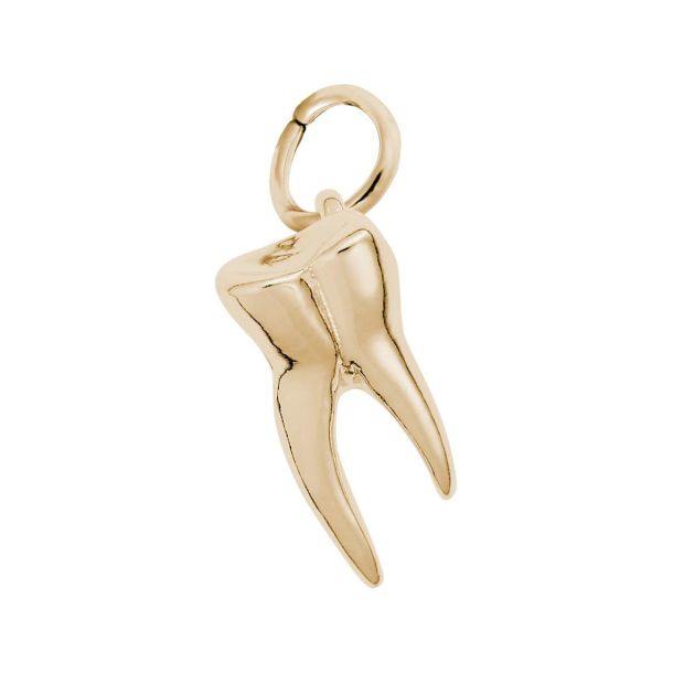 Yellow Gold Tooth 3D Charm REEDS Jewelers