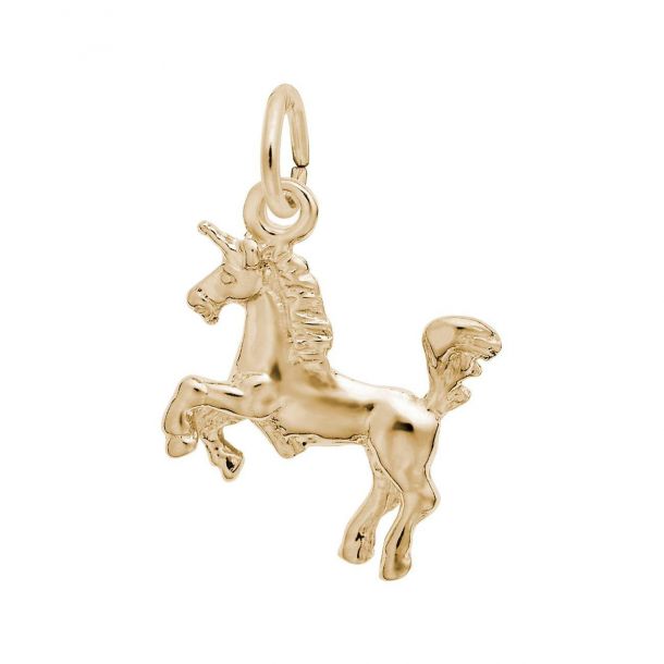 Yellow Gold Unicorn Charm REEDS Jewelers