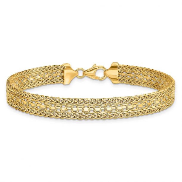 Mesh Necklace - 14K Yellow Gold