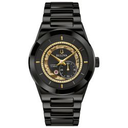 Bulova Modern Millennia Automatic Black Ceramic Bracelet  Watch | 41mm | 98A291