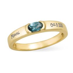 Ladies' Halo Stackable High School Class Ring