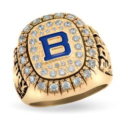 Men's Monogram Patriot High School Class Ring