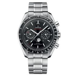 OMEGA Speedmaster Moonphase Co-Axial Master Chronometer Chronograph Black Dial Stainless Steel Watch | 44.25mm | O30430445201001