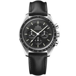 OMEGA Speedmaster Moonwatch Co-Axial Master Chronometer Chronograph Black Leather Strap Watch | 42mm | 031032425001002