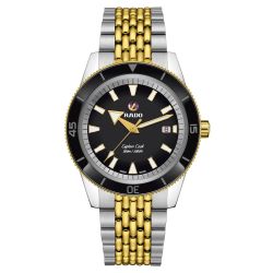 Rado Captain Cook Automatic Black Dial Two-Tone Watch | 42mm | R32138153