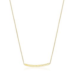 TOUS Straight Bar Gold-Plated Necklace