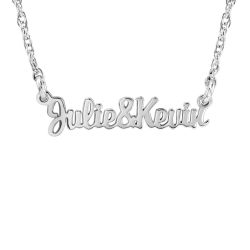 Alison and Ivy Two Names Mini Couple Necklace 5.5x22mm