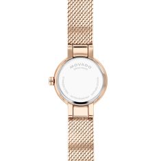 Movado Museum Velura Mini Rose Gold-Tone Mesh Bracelet Watch 21mm - 0607892