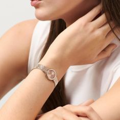 Movado Museum Velura Mini Rose Gold-Tone Mesh Bracelet Watch 21mm - 0607892