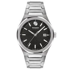 Movado Centurion Automatic Black Dial Stainless Steel Bracelet Watch 40mm - 0607967 Movado Centurion Automatic Black Dial Stainless Steel Bracelet Watch 40mm - 0607967