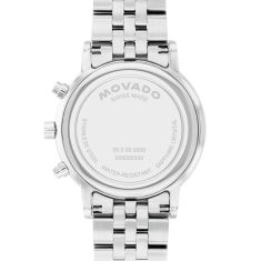 Movado Museum Classic Chronograph Blue Dial Stainless Steel Watch 42mm - 0607998