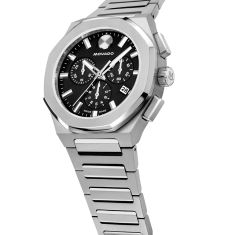 Movado Centurion Chronograph Black Dial Stainless Steel Watch 40mm - 0608109