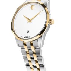 Movado Museum Classic Automatic White Dial Two-Tone Stainless Steel Watch 40mm - 0608129