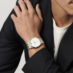 Movado Museum Classic Automatic White Dial Two-Tone Stainless Steel Watch 40mm - 0608129