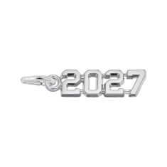 Sterling Silver 2027 Flat Charm Sterling Silver 2027 Flat Charm