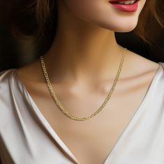 10k Yellow Gold 2.5mm Figaro Chain Necklace