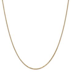10k Yellow Gold 1.3mm Box Chain Necklace  1