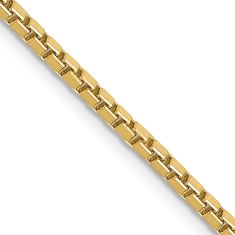 10k Yellow Gold 1.9mm Box Chain Necklace