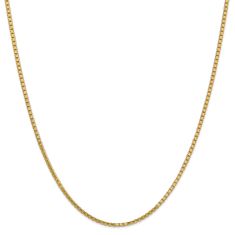 image of 10k Yellow Gold 1.9mm Box Chain Necklace with sku:10BX200N