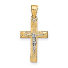Two-Tone Small Crucifix Pendant Two-Tone Small Crucifix Pendant