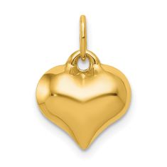 10k Yellow Gold Puffed Heart Pendant 10k Yellow Gold Puffed Heart Pendant