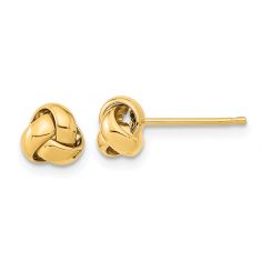 10k Yellow Gold Love Knot Stud Earrings 10k Yellow Gold Love Knot Stud Earrings