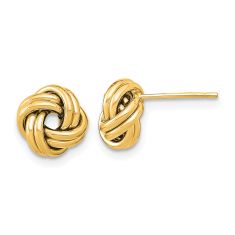 10k Yellow Gold Double Love Knot Stud Earrings 10k Yellow Gold Double Love Knot Stud Earrings