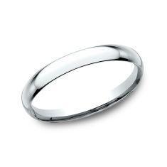 10k White Gold 2mm Comfort Fit Plain Wedding Band