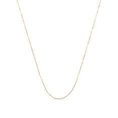 10k Yellow Gold 1.05mm Cable Adjustable Chain Necklace