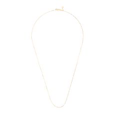 10k Yellow Gold 1.5mm Elongated Cable Adjustable Chain Necklace