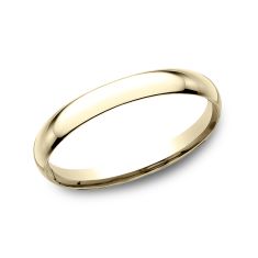 10k Yellow Gold 2mm Comfort Fit Plain Wedding Band