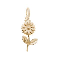 10k Yellow Gold Daisy Flower 3D Charm