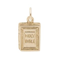 image of 10k Yellow Gold Holy Bible 3D Charm with sku:10043603000