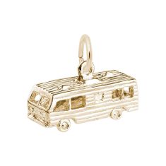 10k Yellow Gold Motor Home 3D Charm