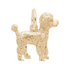 10k Yellow Gold Poodle 3D Charm