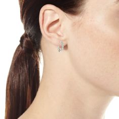 Roberto Coin Diamond Hoop Earrings